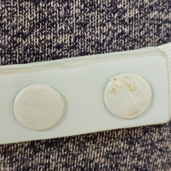 Womens Statement Belt Vintagw Mint Green Waist Belt Yellow Floral Accents - Picture 5 of 6